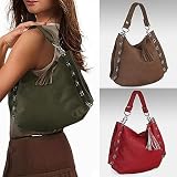 Bardot Hobo - Black, Brown, Dark Green or Red