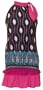 Cotton Paisley Top Black Fuchsia Teal