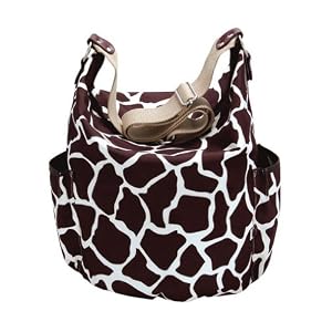 OiOi Diaper Bag-Giraffe Hobo Sack