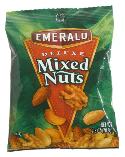 Emerald Nuts Deluxe Mixed Nuts, 2.5-Ounce Bags (Pack of 12)