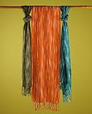 Apparel : Open Weave Scarf with Fringe, 13"x80"