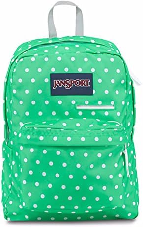 JANSPORT DIGIBREAK SEAFOAM GREEN/WHITE DOTS