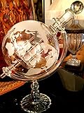 Wine Savant Whisky & Wine Sail Ship Etched Globe Spirits Decanter