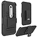Moto G (3rd Gen) Case, LK [Heavy Duty] Armor Holster Defender Full Body Protective Hybrid Case Cover with Belt Clip for Moto G 3rd Generation (2015)