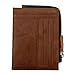 DEEZOMO Top Grain Leather Front Pocket Slim Mini Wallet with Zipper
