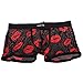 Paul Jones® Men's Underwear Sexy lips Pattern See-Through Boxer briefs 4 Size M~2XL