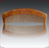 PMDKTM4-2 - 100% Peach Wood Princess Seamless Wooden Comb - 5.5 Inches (All Natural, High Quality!)