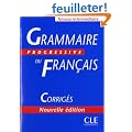 Grammaire progressive du fran�ais Niveau interm�diaire : Corrig�s