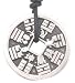 Chinese Money Symbols Pewter Pendant Necklace