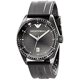 Emporio Armani Watch, Mens Black Rubber Strap AR0683 by Emporio Armani