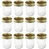 Kerr 0501 regular mason jar half pint, 8oz