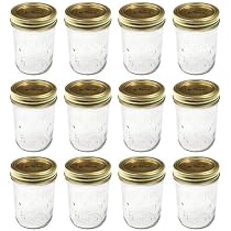 Kerr 0501 regular mason jar half pint, 8oz