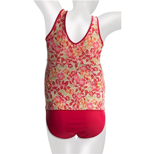 Belly Basics Print Maternity Tankini (Medium, Pink/Multicolor)