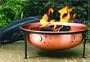CobraCo FB6300 100% Copper "Moon & Stars" Fire Bowl  with Screen and Cover