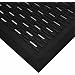 Wearwell Natural Rubber 224 UpFront Scraper Grease Resistant Mat, Slotted, for Outdoor Entrances, 3' Width x 5' Length x 5/16" Thickness, Black