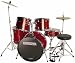 Enforcer Drums - 5 Piece Drum Set, Wine Red