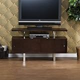 IMAGE OF Southern Enterprises, Inc Park Avenue Espresso / Chrome Media Stand