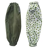 リバーシブル腕カバー（モスグリーン/オリーブ）フリーサイズ