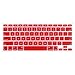 Wacces New Red Keyboard Silicone Cover skin for New Macbook Pro Aluminum 13, 15, 17 inches