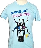 Bill and Ted's Excellent Adventure Movie Be Excellent To Each Other Men's Blue Vintage T-shirt by Local Celebrity