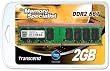 Transcend - Memory - 2 GB - DIMM 240-pin - DDR2 - 667 MHz / PC2-5300 - unbuffered - non-ECC