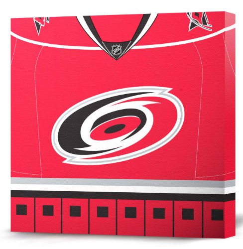 NHL Carolina Hurricanes Dark Jersey Canvas Print (20 x 20)