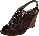 ECCO Womens Kalac Woven Open-Toe Pump