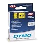 DYMO 45018 Yellow Tape with Black Printing, 1/2in x 23ft, D1 Style Cartridge