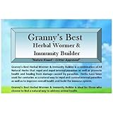 Granny's Best Herbal Wormer & Immunity Builder - A Natural Way to Build Animal Health with a Handcrafted Proprietary Blend of Herbs that Repel and Expel Internal Parasites and Build the Immune System 8 oz