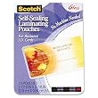 Scotch&reg; Self-Sealing Laminating Pouches, LS851G, Business Card Size