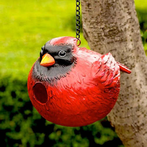 Cardinal Portly - Birdhouse