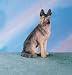 Figurine German Shepherd Hand Painted Resin