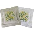 Mimosa Florals Hand Embroidered lavender sachet