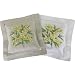Mimosa Florals Hand Embroidered lavender sachet