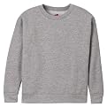 Boys' Hanes Solid Fleece Crew Heather - Grey