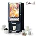 Cand 8 oz White Disposable Paper Cups with Lids, Pack of 100, F