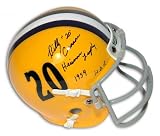 Billy Cannon Signed LSU Throwback Mini Helmet Inscribed H.T. 1959 H.O.F.