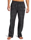 NBA Men's Orlando Magic One Color Logo Flannel Pant (Black Plaid, Large)