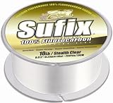 Sufix Fluorocarbon Fishing Lines (200 YD Spool)