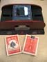Automatic 2 Deck Wooden Card Shuffler Includes Free 2 Decks Bicycle Red Playing Cards ($6.00 Value)