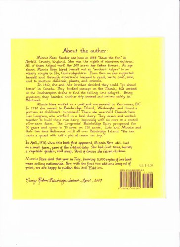 Minnie Rose Lovgreen's Recipe for Raising Chickens: The Main Thing Is to Keep Them Happy (English countrywoman's wisdom--hens/eggs/laying/food/setting/chicks/bantams/roosters--in ... ... ... ... ... backyard/country/city)