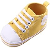 C-Princess 可愛い 子供靴 ベビー 赤ちゃん ファーストシューズ スニーカー 歩行靴 軽量 滑り止め女の子 男の子 新生児 出産祝い (12cm, Dイエロー)