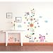 KINDERZIMMER WANDSTICKER - Wanddekoration - Bunte Blumen, Haustiere....