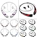 Rymemo 2016 Newest Universal Wireless Bluetooth 4.1 Music Stereo Sports/Running & Gym/Exercise Headset Headphones w/Microphone Vibration Neckband Style for Cellphone,Rose Gold-White