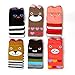 Fly-love® 6pairs Combed Cotton Cartoon Bear Infant Toddler Leg Sleeve Warmers Socks Protector Warmer For Baby Knee Pads