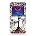 Galaxy Note 4 Case, OMIU(TM) [Colorful Tree] Bran-new Fashion Colored Drawing Design Premium PU Leather Window View Design Slim Flip Case Cover Protector Fit For Samsung Galaxy Note 4, Sent Stylus