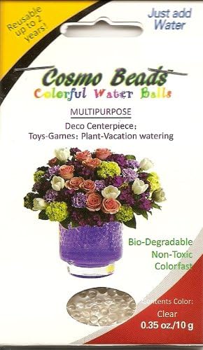 Fancy Gift Package: CLEAR Beauties (100grams) Cosmo Beads (Tm) brand- Value Package Deal