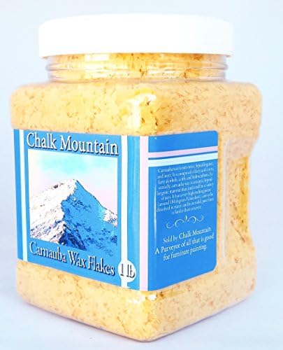 Chalk Mountain Carnauba Wax Flakes Filtered Prime Yellow Type 1 Grade - 1lb. Great for DIY Projects &amp; Personal Use