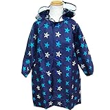 （ポスター）POSTAR キッズ 星柄レインコート　ネイビー　90cm