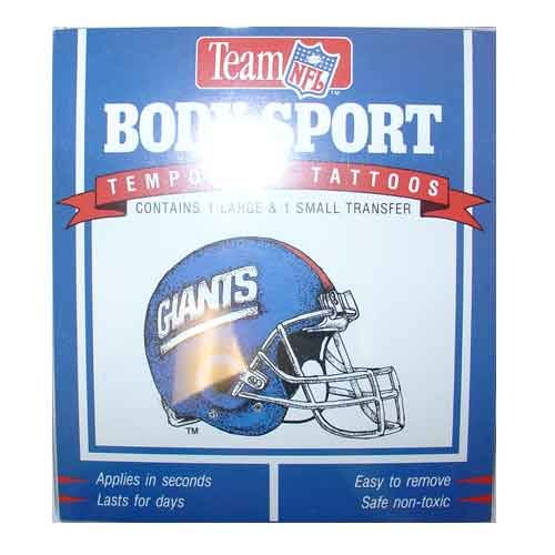 New York Giants Temporary Tattoos: 2 Pack